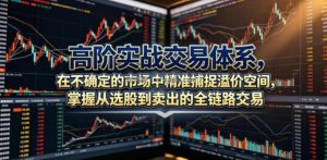 高阶实战交易体系，在不确定的市场中精准捕捉溢价空间，掌握从选股到卖出的全链路交易心法(更新6月)