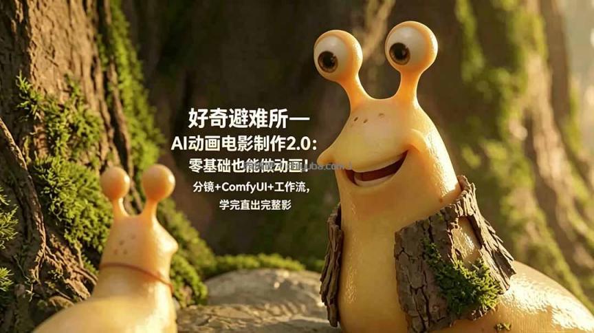 好奇避难所—AI动画电影制作2.0:零基础也能做动画!分镜+ComfyUI+工作流,学完直出完整影片