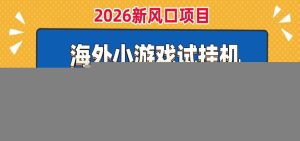 单机日产300+！ 海外广告小游戏试玩搬砖，24小时脚本全自动挂机