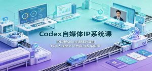 Codex自媒体IP系统课：IP诊断Skill打造爆款复刻，数字人视频多平台自动发布实操