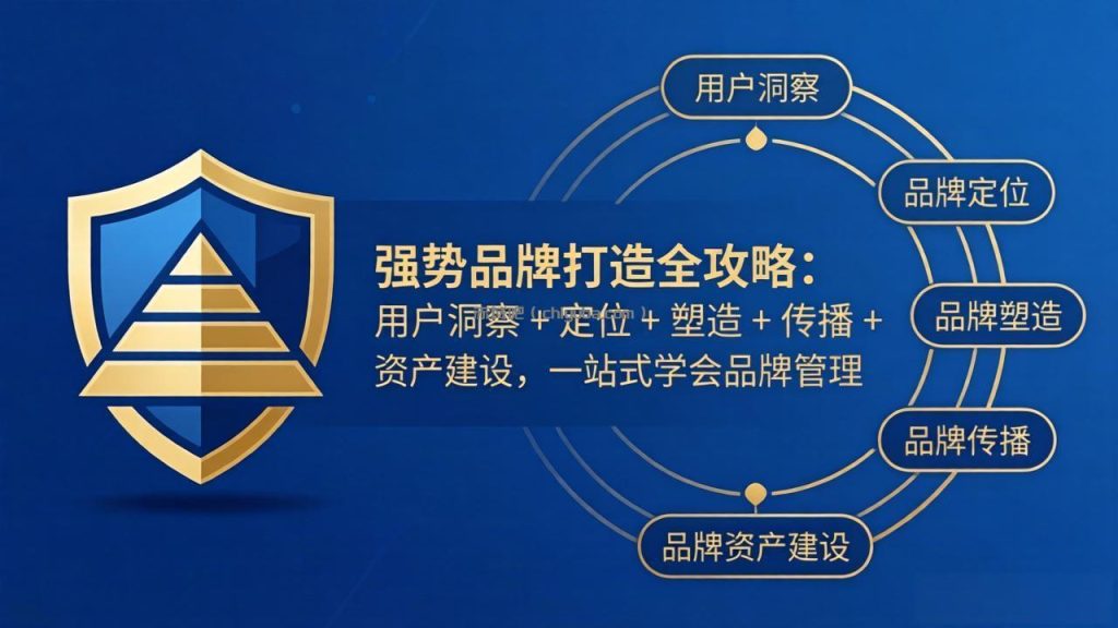 强势品牌打造全攻略:用户洞察 + 定位 + 塑造 + 传播 + 资产建设,一站式学会品牌管理