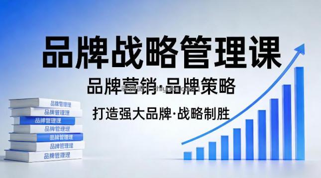 打造强大的品牌！品牌战略管理课，品牌营销，品牌策略