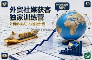 外贸社媒获客独家训练营，外贸新模式，快速做外贸(更新26年3月)