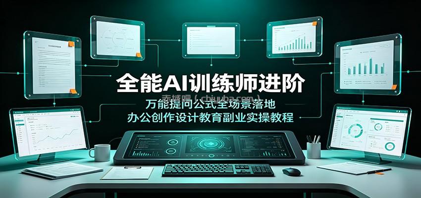 全能AI训练师进阶：万能提问公式全场景落地，办公创作设计教育副业实操教程