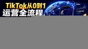 TikTok从0到1运营全流程，手把手教你避开合规陷阱，掌握流量变现核心技能，快速落地TikTok出海生意(更新7月)