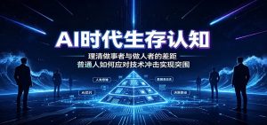 AI时代生存认知：理清做事者与做人者的差距，普通人如何应对技术冲击实现突围