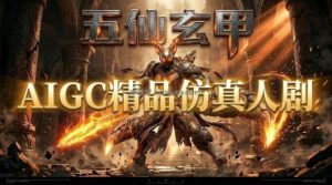 AIGC精品仿真人短剧教学，以五仙玄甲风为例展示保姆级实操教学
