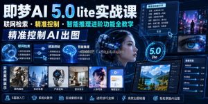 即梦AI 5.0 lite实战课，联网检索・精准控制・智能推理进阶功能全教学，精准控制AI出图