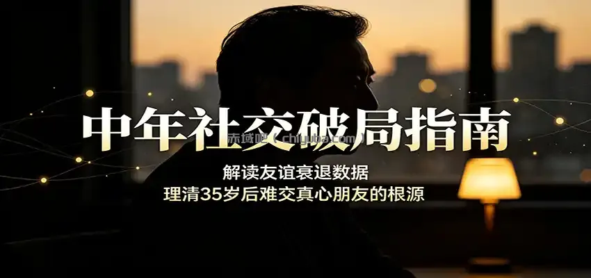 中年社交破局指南：解读友谊衰退数据，理清35岁后难交真心朋友的根源