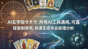 AI玄学指令大全，所有AI工具通用，可直接复制使用，快速生成专业命理分析