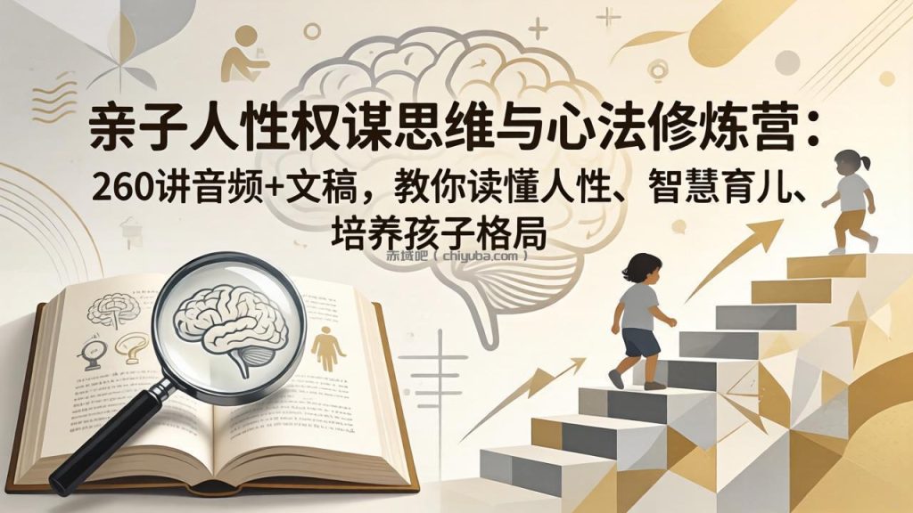 亲子人性权谋思维与心法修炼营:260讲音频+文稿,教你读懂人性、智慧育儿、培养孩子格局