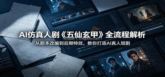AI仿真人剧《五仙玄甲》全流程解析：从剧本改编到后期特效，教你打造AI真人短剧
