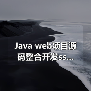 Java web项目源码整合开发ssm（30套）