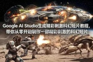 Google AI Studio生成精彩刺激科幻短片教程，带你从零开始制作一部精彩刺激的科幻短片【双语字幕】