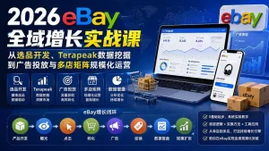 2026-Vincent eBay全域增长实战课-无水印：从选品开发、Terapeak数据挖掘到广告投放与多店矩阵规模化运营