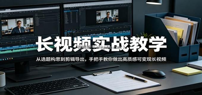 长视频实战教学,从选题构思到剪辑导出,手把手教你做出高质感可变现长视频