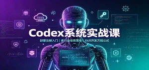 Codex系统实战课：部署注册入门，多行业任务落地，Skill开发万能公式