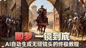 即梦AI一镜到底终极教程，智能补帧+运镜技巧，AI自动生成无缝丝滑长镜头高效出片