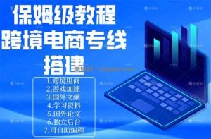 保姆级教程：手把手教你搭建跨境电商专线