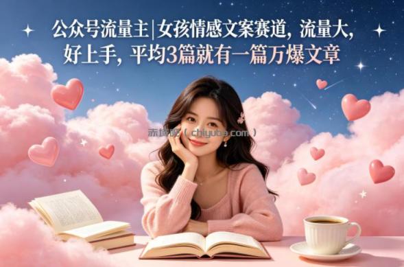 公众号流量主女孩情感文案赛道，流量大，好上手，平均3篇就有一篇万爆文章