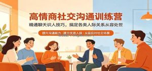 高情商社交沟通训练营：精通聊天识人技巧，搞定各类人际关系从容处世