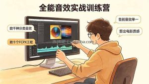 全能音效实战训练营：数千种分类音效+数十个FCPX工程，告别音效单一，剪出电影质感