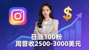 想做数字产品？Sheri亲授：日涨100粉、每周2500至3000美元的营收，Instagram躺着赚