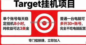 海外平台Target，正规运营商合作、技术兜底长期稳定、防风控、任务不断档、收益透明、灵活提…