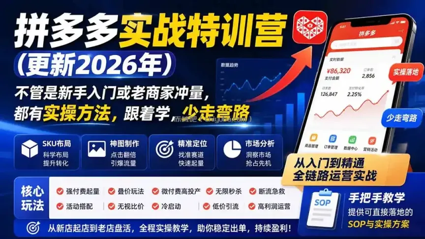 拼多多实战特训营(更新26年0821