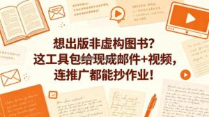 想出版非虚构图书？这工具包给现成邮件+视频，连推广都能抄作业！【原创双语字幕】