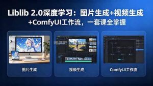 Liblib 2.0深度学习：图片生成+视频生成+ComfyUI工作流，一套课全掌握