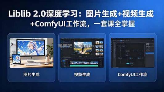 Liblib 2.0深度学习：图片生成+视频生成+ComfyUI工作流，一套课全掌握