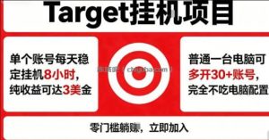 海外平台Target商品浏览曝光，24小时运行无需人工值守，日收益100美刀+电脑可多开【揭秘】