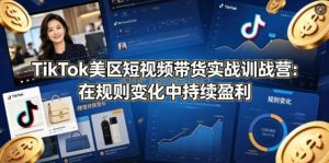 TikTok美区短视频带货实战训战营：在规则变化中持续盈利