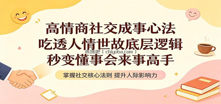 高情商社交成事心法:吃透人情世故底层逻辑,秒变懂事会来事高手