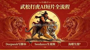 武松打虎AI短片全流程：Deepseek写脚本+Seedance生视频+海螺生图