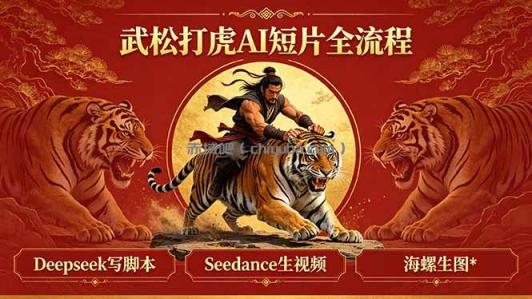 武松打虎AI短片全流程：Deepseek写脚本+Seedance生视频+海螺生图