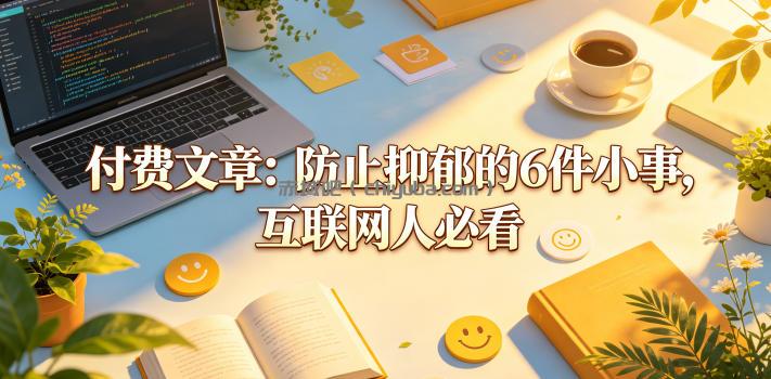 付费文章:防止抑郁的6件小事,互联网人必看!
