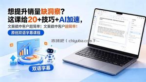 想提升销量缺洞察？这课给 20 + 技巧 + AI 加速，文案戳中客户超简单！【原创双语字幕】