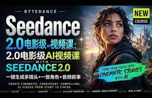 Seedance 2.0电影级AI视频课：一键生成多镜头+一致角色+音频叙事