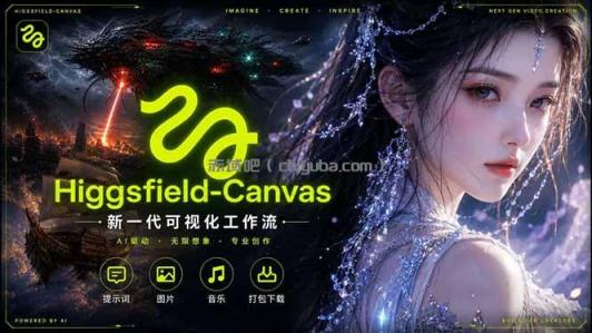 Higgsfield Canvas AI视频制作详解,节点式工作流搭建,重构新式视频创作完整教程