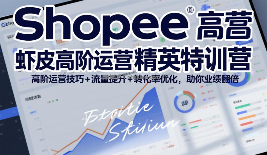 Shopee虾皮高阶运营精英特训营，高阶运营技巧+流量提升+转化率优化，助你业绩翻倍(更新26年5月)