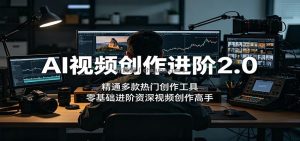AI视频创作进阶2.0：精通多款热门创作工具，零基础进阶资深视频创作高手