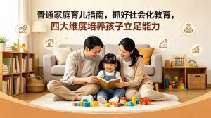 付费文章：普通家庭育儿指南，抓好社会化教育，四大维度培养孩子立足能力