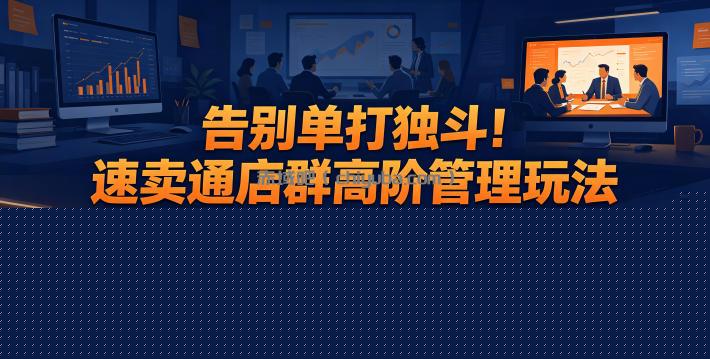 告别单打独斗！速卖通店群高阶管理玩法，吃透团队搭建、人员分工、薪资激励，轻松规模化放大店铺收益