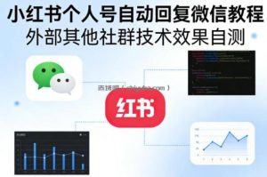 小红书个人号自动回复微信教程，外部其他社群技术，效果自测