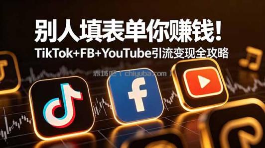 别人填表单你赚钱!TikTok+FB+YouTube 引流变现全攻略【原创双语字幕】