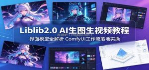 Liblib2.0 AI生图生视频教程：界面模型全解析，ComfyUI工作流落地实操