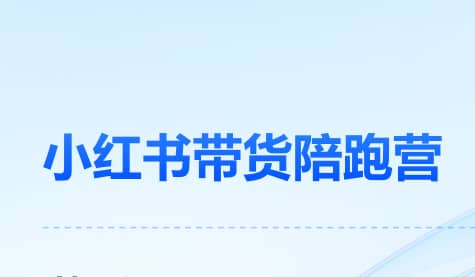 盗坤小红书电商带货陪跑营（第11期）