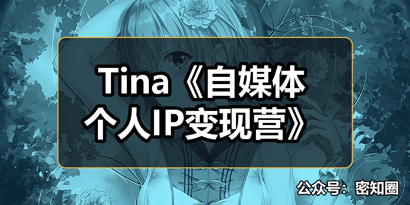 Tina《自媒体个人IP变现营》
